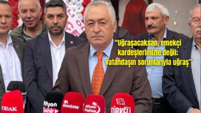 Cumhuriyet Halk Partisi (CHP) Afyonkarahisar İl Başkanı Hasan Karadeniz, AK