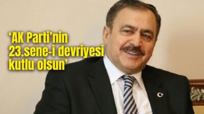 Orman ve Su İşleri eski Bakanı Prof. Dr. Veysel Eroğlu,
