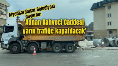 Afyonkarahisar Belediyesi, Selçuklu Mahallesi’nde yer alan Adnan Kahveci Caddesi’nin, altyapı