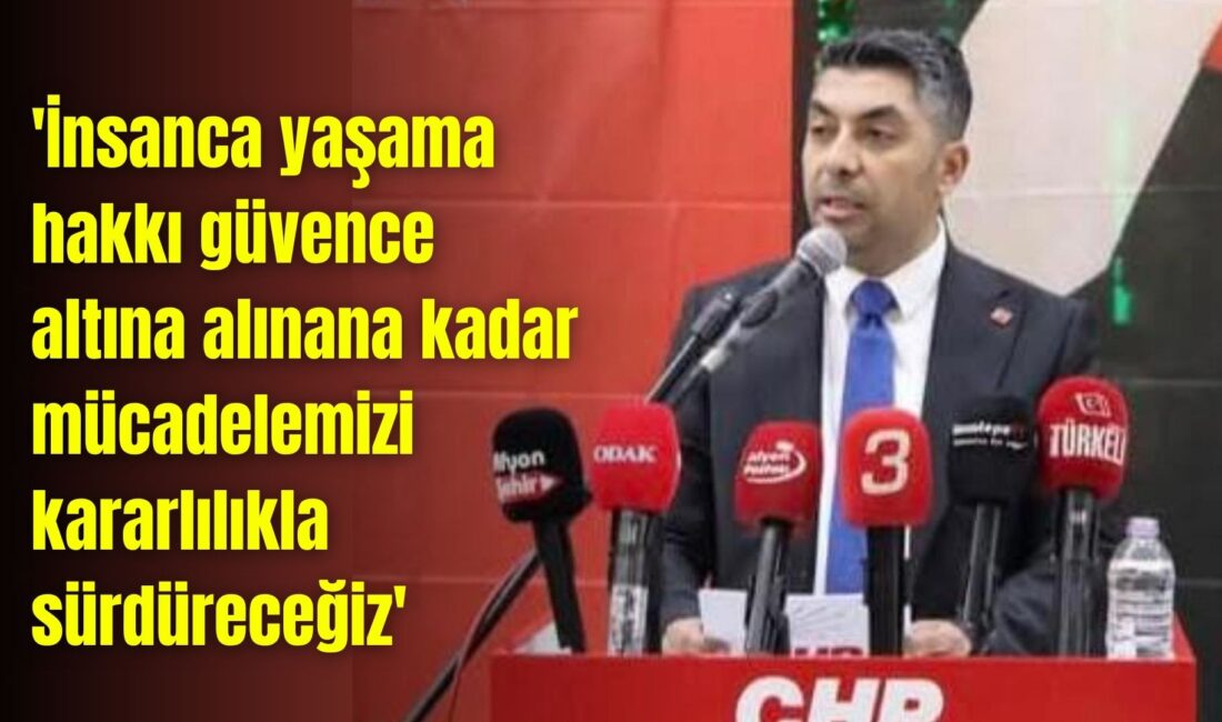 CHP Merkez İlçe Başkanı Murat Albayrak, yaptığı yazılı açıklamada ülkedeki
