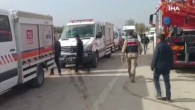 Şanlıurfa’da bir inşaatta beton dökümü sırasında meydana gelen göçüğün altında