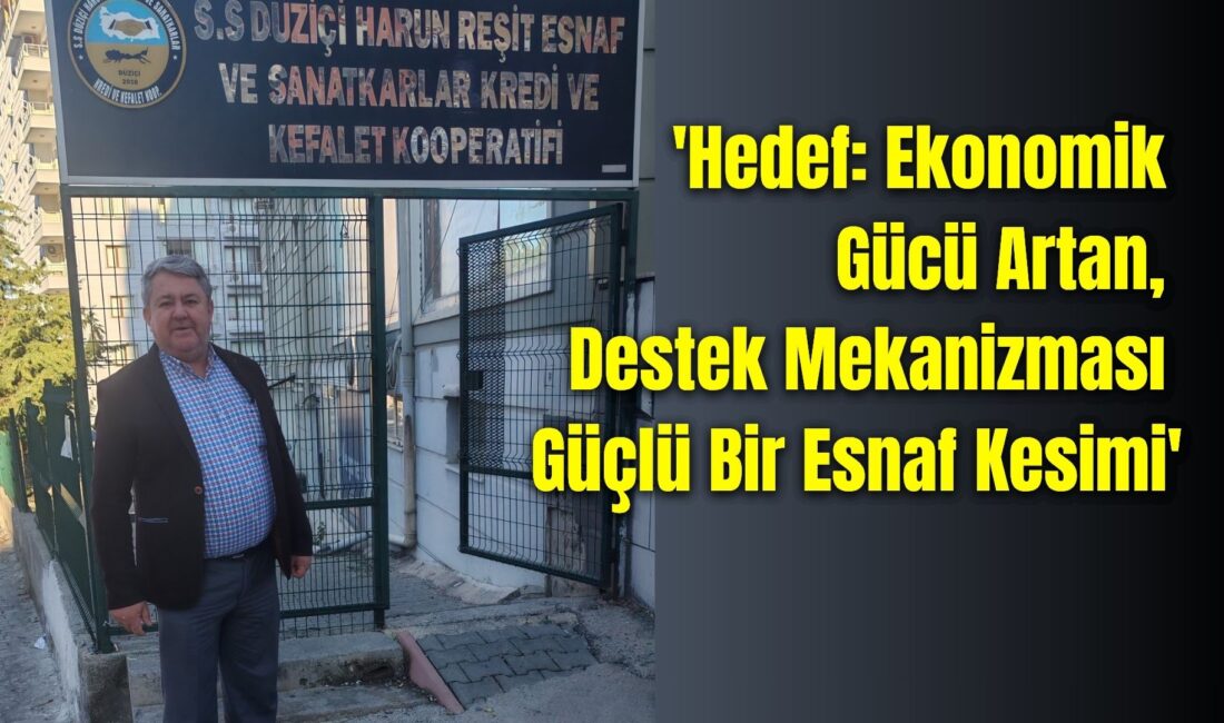 Modern Sanayi Sitesi Kooperatif Başkanı ve Madeni Sanatkârlar Esnaf Odası