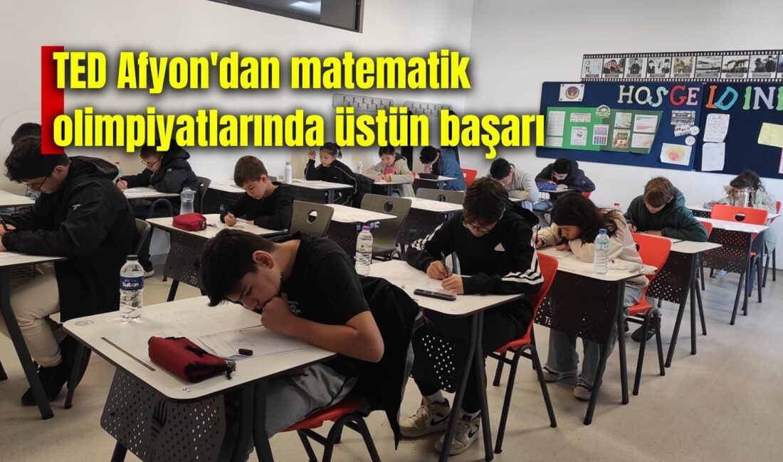 TED Afyon Koleji, 2 Kasım Pazar günü Amerikan Matematik Olimpiyatlarına