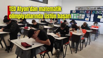TED Afyon Koleji, 2 Kasım Pazar günü Amerikan Matematik Olimpiyatlarına
