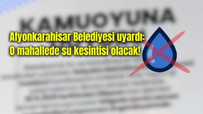 Afyonkarahisar Belediyesi Su ve Kanalizasyon Müdürlüğü tarafından yürütülen Selçuklu Mahallesi