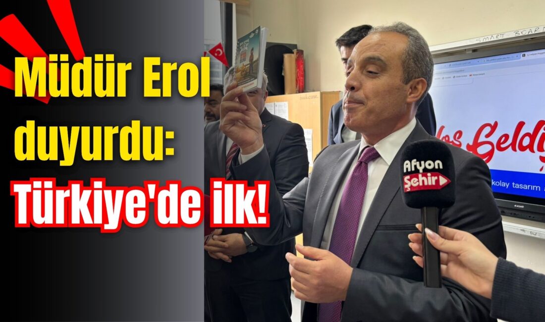 Afyonkarahisar Ahmet Ömer Kocaşaban İlkokulu öğrencilerinden Defne Savrık, sınıf başkanlığı