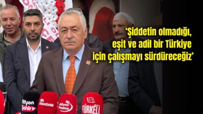 CHP Afyonkarahisar İl Başkanı Hasan Karadeniz, 25 Kasım Kadına Yönelik