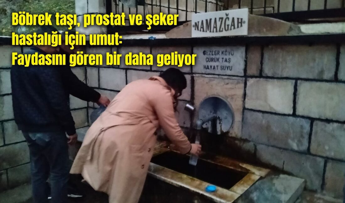 Afyonkarahisar’ın Sinanpaşa ilçesine bağlı Gezler beldesi, son günlerde doğal bir
