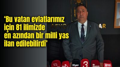 İYİ Parti Afyonkarahisar İl Başkanlığı’nın haftalık basın toplantısı, İl Başkanı