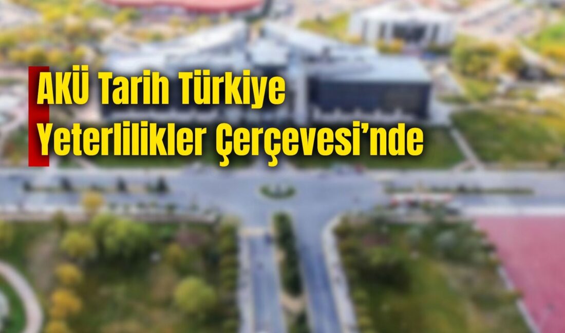 Afyon Kocatepe Üniversitesi (AKÜ) Fen-Edebiyat Fakültesi Tarih Bölümü, Türkiye Yeterlilikler