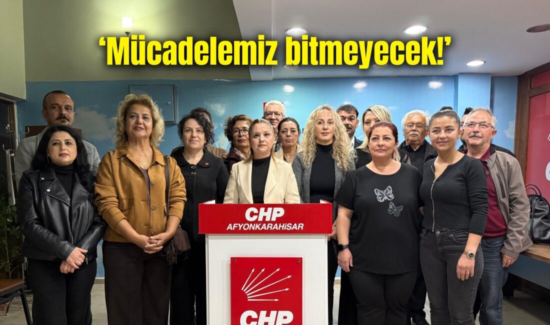 CHP Afyonkarahisar İl Başkanlığı binasında 25 Kasım Kadına Yönelik Şiddete
