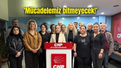 CHP Afyonkarahisar İl Başkanlığı binasında 25 Kasım Kadına Yönelik Şiddete
