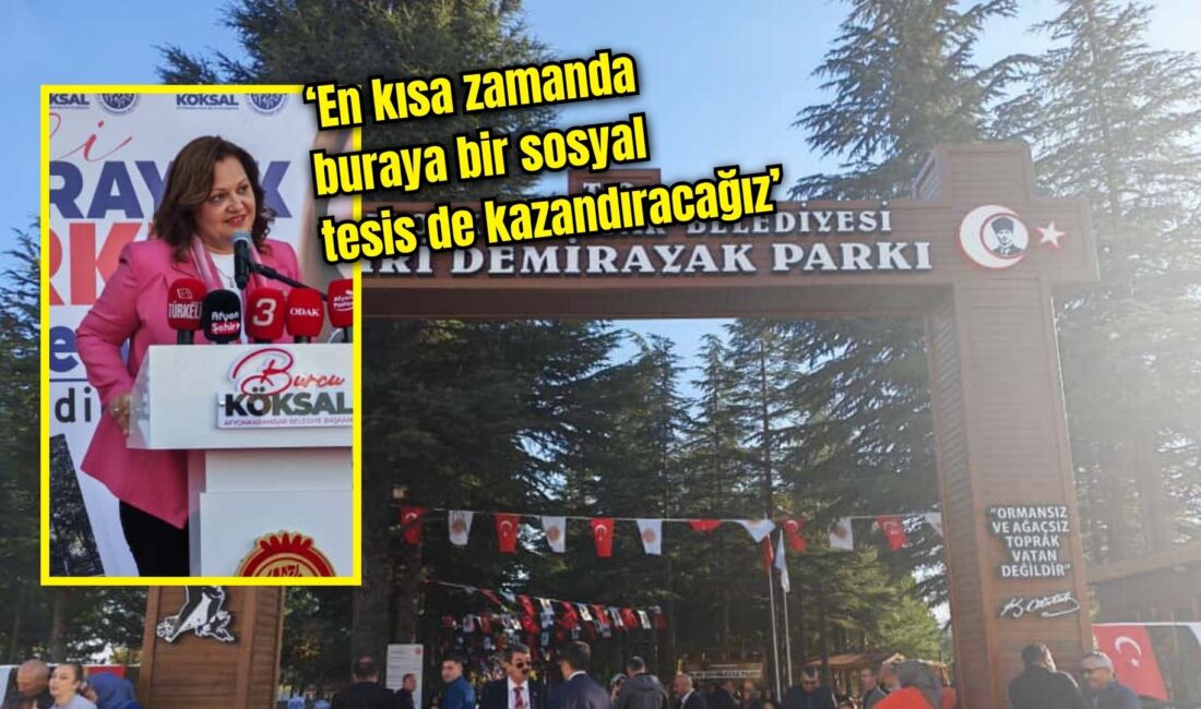 Afyonkarahisar’ın Mareşal Fevzi Çakmak Mahallesi’nde bulunan Nuri Demirayak Parkı, Afyonkarahisar