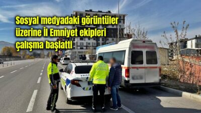 Afyonkarahisar’da bir minibüsün yaya kaldırımında seyir halinde olduğuna ilişkin sosyal