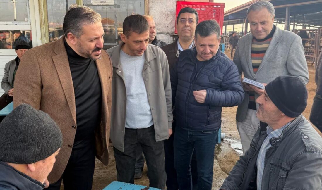 Anahtar Parti Afyonkarahisar İl Başkanlığı, Çayırbağ Hayvan Pazarı'nı ziyaret etti.