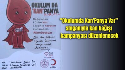 Afyonkarahisar’da Hoca Ahmet Yesevi İlkokulu’nda, Türk Kızılay iş birliğinde “Okulumda