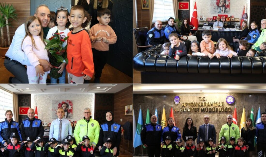 Afyonkarahisar İl Emniyet Müdürlüğü, Özel Afyon Burçak Anaokulu öğrencilerini misafir