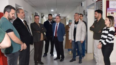 AFSÜ Rektörü Prof. Dr. Adem Aslan, AFSÜ Diş Acil Polikliniğinin