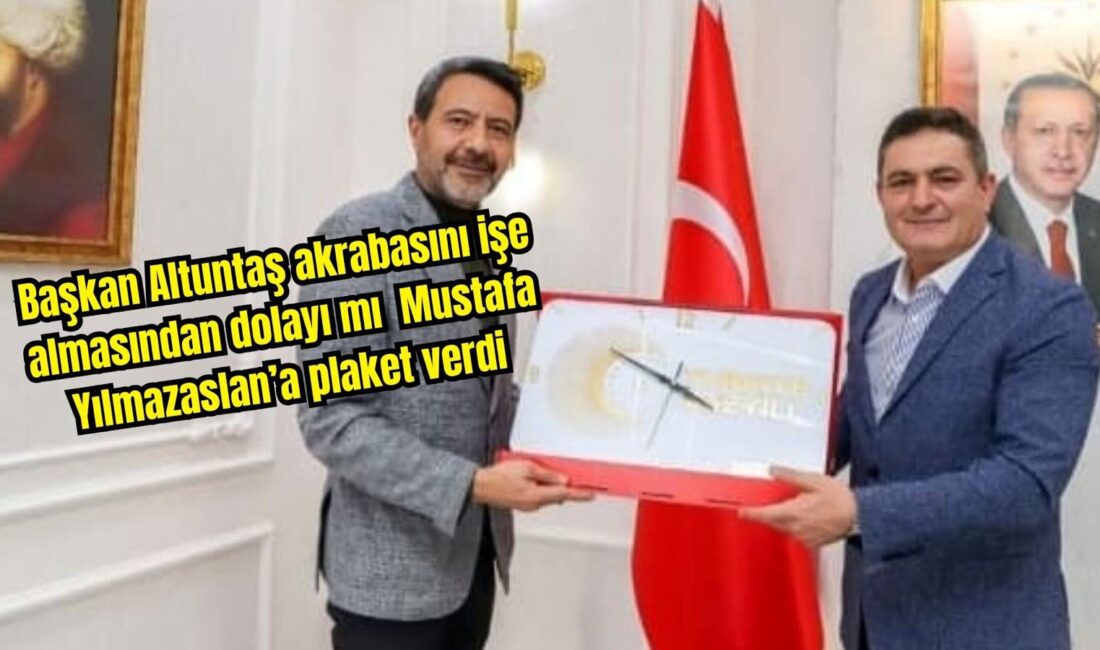 Çobanlar Belediye Başkanı Ali Altuntaş, kızının çalıştığı iş yerine “Türkiye