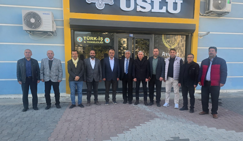 Anadolu Basın Birliği (ABB) Afyonkarahisar Şube yönetimi, Türk-İş İl Başkanlığını