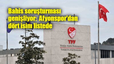 Türkiye Futbol Federasyonu’nun profesyonel liglere yönelik yürüttüğü bahis soruşturmasında 1024