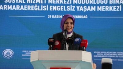 Tekirdağ’da Aile ve Sosyal Hizmetler Bakanı Mahinur Özdemir Göktaş, Aile