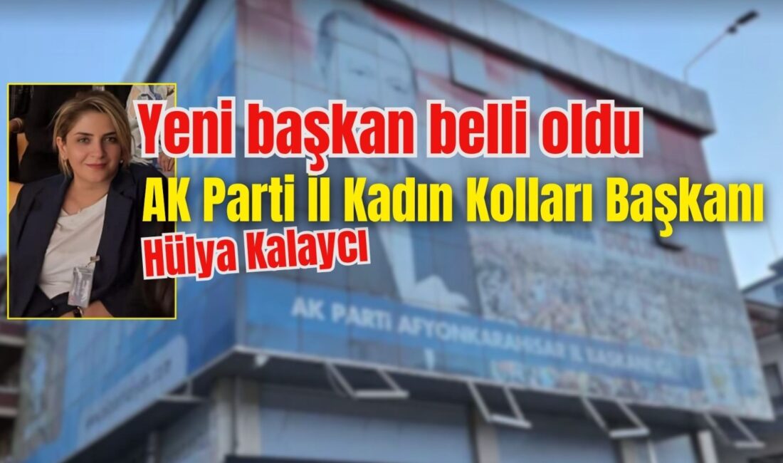 AK Parti Afyonkarahisar Kadın Kolları’nda Yeni Başkan Belli Oldu Geçtiğimiz aylarda evlenmesi ve şehirden taşınması sebebiyle görevinden ayrılan önceki