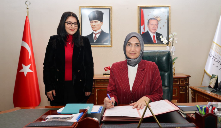 Afyonkarahisar Valiliği tarafından Beyazay Derneği Afyonkarahisar Şubesine tahsis edilen binada,