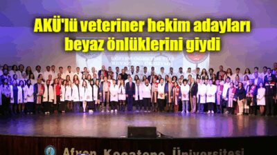 AKÜ Rektörü Prof. Dr. Mehmet Karakaş, Veteriner Fakültesi birinci sınıf