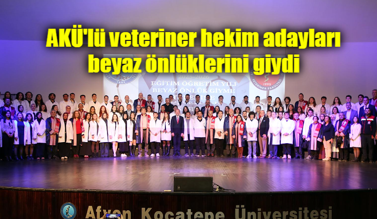 AKÜ Rektörü Prof. Dr. Mehmet Karakaş, Veteriner Fakültesi birinci sınıf