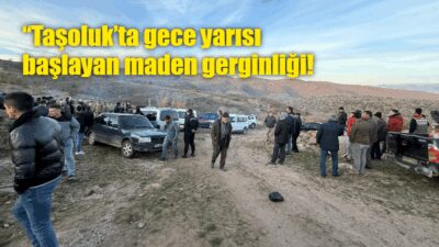 Afyonkarahisar’ın Taşoluk bölgesinde faaliyet yürütmek isteyen maden şirketi, gece saat