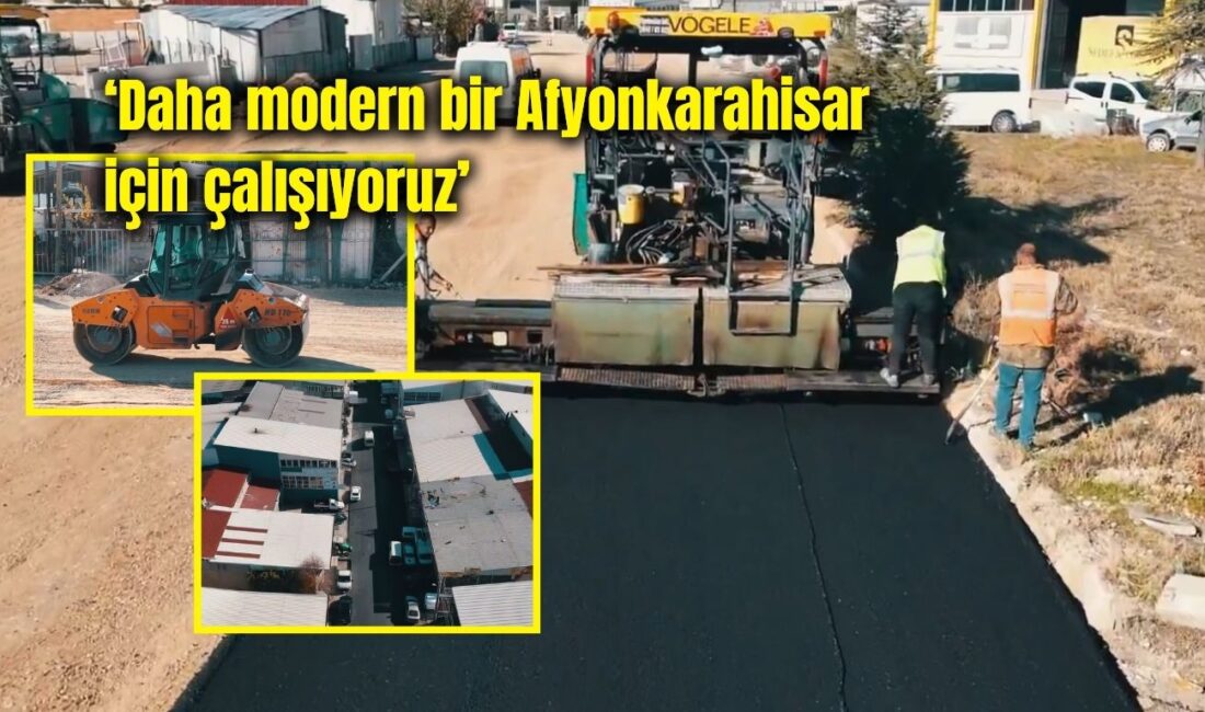 Afyonkarahisar Belediyesi, 2. Küçük Sanayi Bölgesinde yapımı tamamlanan altyapı çalışmalarının