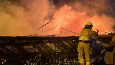 Manisa’nın Turgutlu ilçesine bağlı Derbent Mahallesi’nde meydana gelen yangında bir