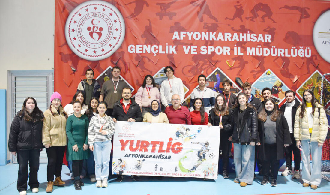 Afyonkarahisar Gençlik ve Spor İl Müdürlüğü koordinesinde, yurtlar arasında düzenlenen