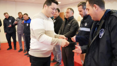 Bolvadin Belediye Başkanı Derviş Aynacı, Zabıta Müdürlüğü personeliyle düzenlenen sabah