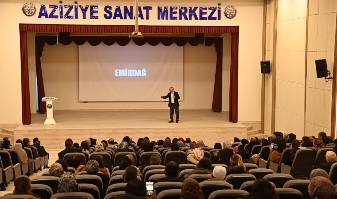 Emirdağ Belediyesi Gençlik Merkezi koordinesinde, Aziziye Kültür Merkezi’nde eğitimci yazar