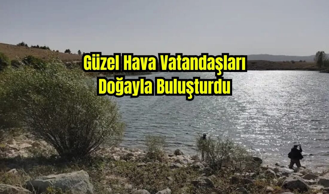 Havanın mevsim normallerinin üzerinde seyretmesini fırsat bilen vatandaşlar, Dumlupınar Çalköy
