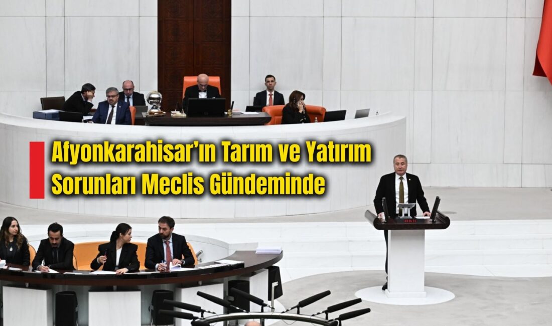 TBMM Genel Kurulu’nda kürsüye çıkan Afyonkarahisar Milletvekili Hakan Şeref Olgun,