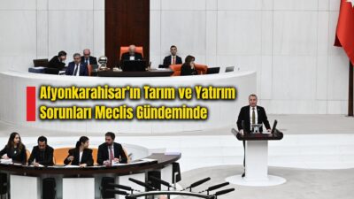 TBMM Genel Kurulu’nda kürsüye çıkan Afyonkarahisar Milletvekili Hakan Şeref Olgun,