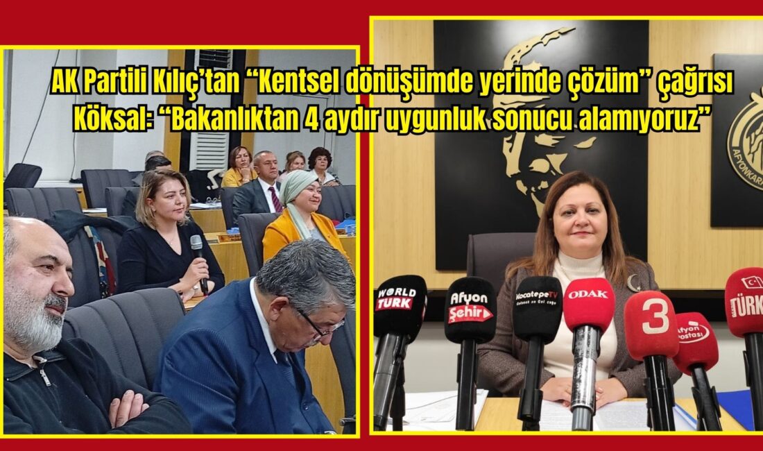 Afyonkarahisar Belediye Meclisi’nin Aralık ayı toplantısında kentsel dönüşüm gündemi ele
