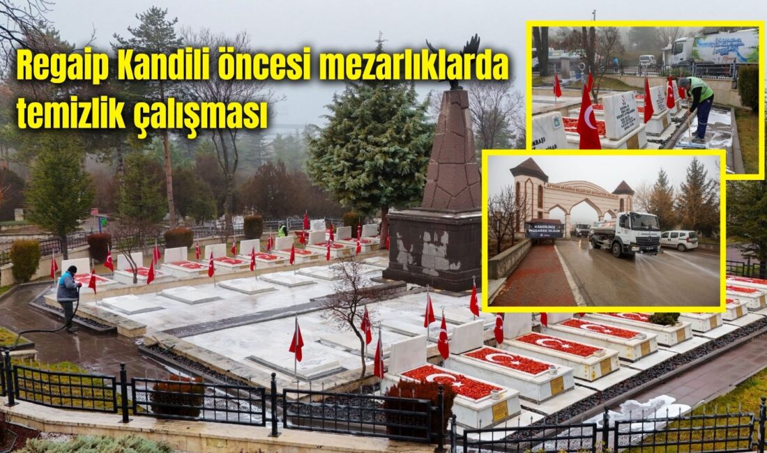 Afyonkarahisar Belediyesi, Regaip Kandili öncesinde vatandaşların mezarlık ziyaretlerini daha huzurlu