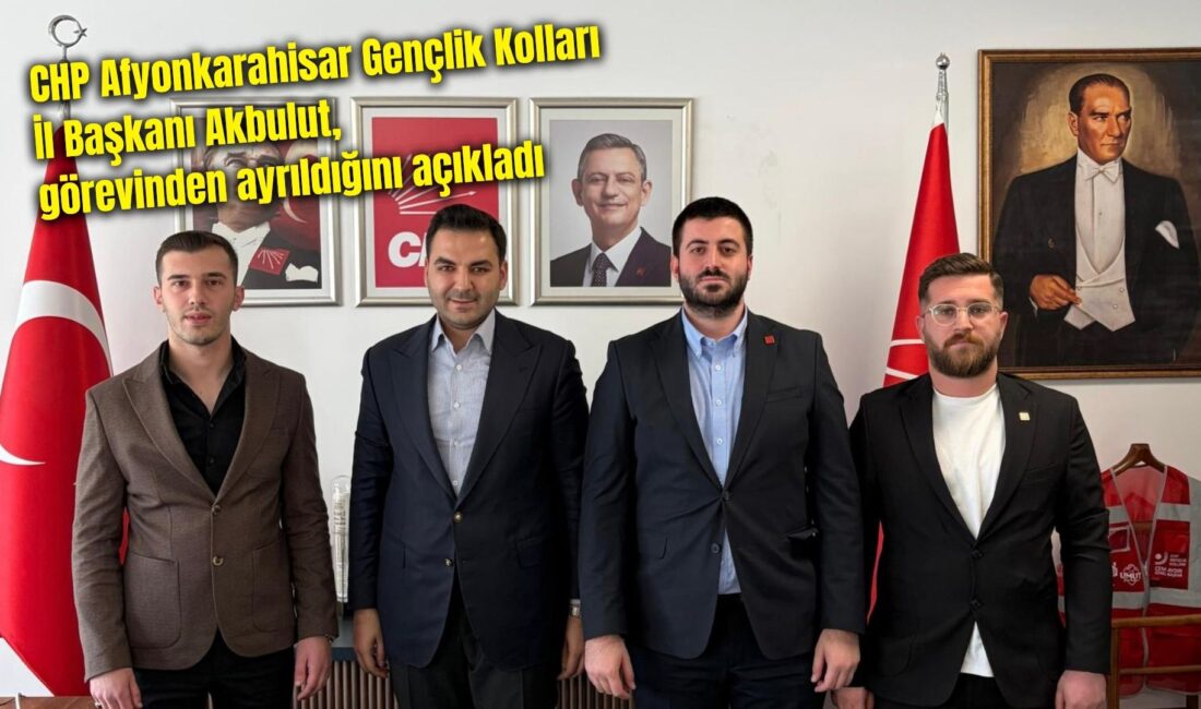 Cumhuriyet Halk Partisi (CHP) Afyonkarahisar Gençlik Kolları İl Başkanı Tufan
