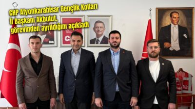 Cumhuriyet Halk Partisi (CHP) Afyonkarahisar Gençlik Kolları İl Başkanı Tufan