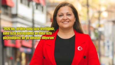 Afyonkarahisar Belediye Başkanı Burcu Köksal, 2026 yılı dolayısıyla yeni yıl
