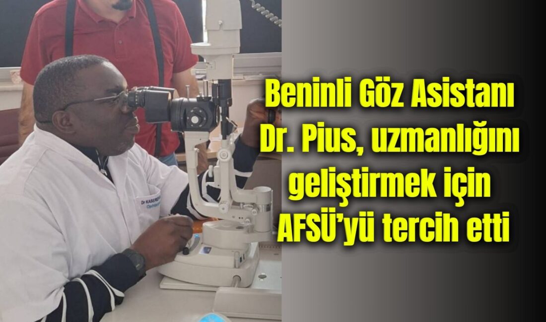 Benin’de uzmanlık eğitimini sürdüren Dr. Pius, TİKA destekli katarakt organizasyonu