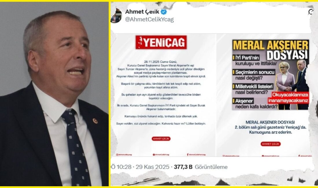 İYİ Parti Afyon Milletvekili Olgun, eski Genel Başkanı Meral Akşener’e
