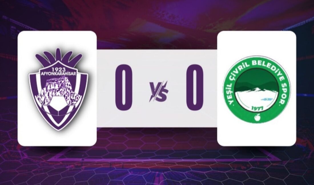 Bölgesel Amatör Lig 7.Grup’ta 10.hafta maçında 1923 Afyonkarahisar, Yeşil Çivril