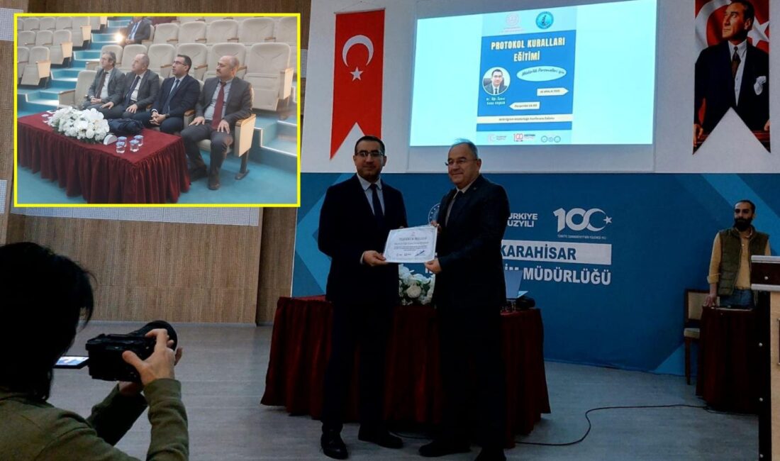 Afyonkarahisar İl Milli Eğitim Müdürlüğü personelinin protokol bilgisi ve uygulama