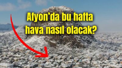 Meteoroloji Genel Müdürlüğünden alınan verilere göre Afyonkarahisar’da , önümüzdeki günlerde