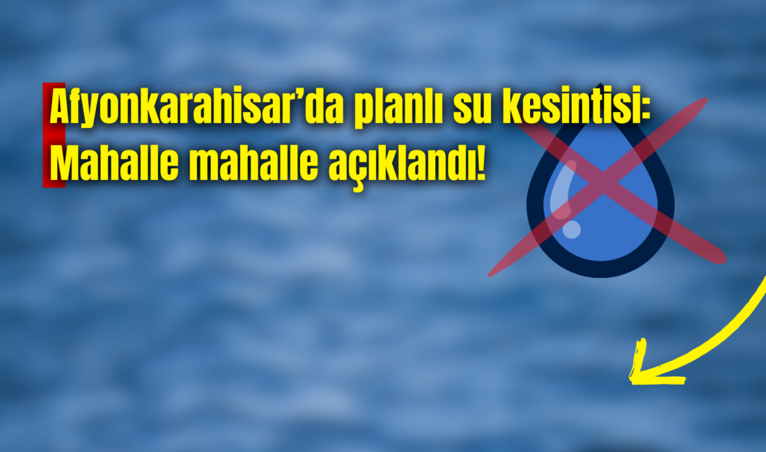 Afyonkarahisar Belediyesi, Fakıpaşa Mahallesi’nde bulunan Ø600’lük ana boruda meydana gelen